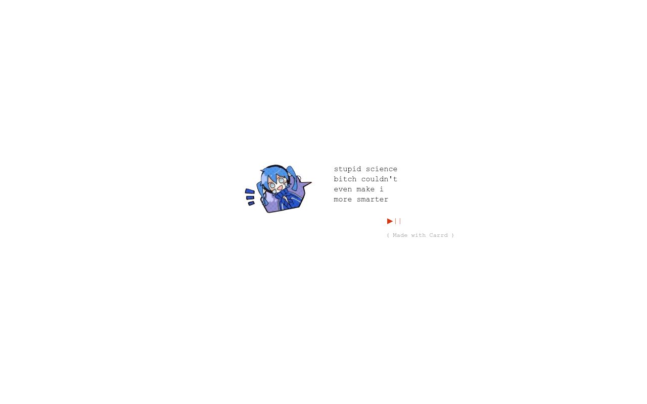 Carrd profile picture for @hama